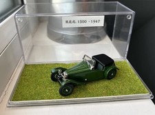 1:43 MINIMARQUE ‘43’ 1947 HRG 1500 2-SEATER SPORTS BRITISH RACING GREEN & CASE