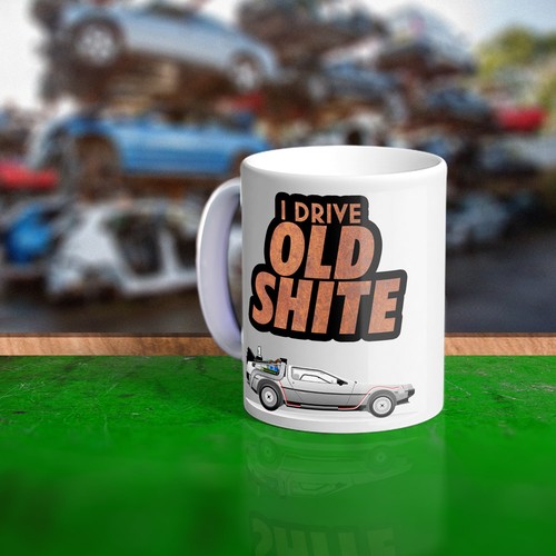 Large old shite - shite, mug