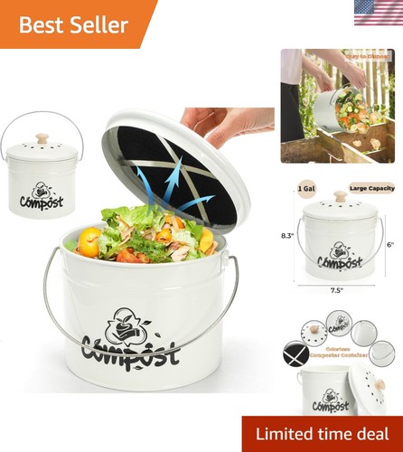 Kitchen compost bin gallon - bin,
