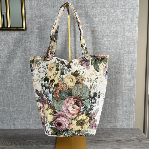 Vintage floral tapestry tote - vintage,