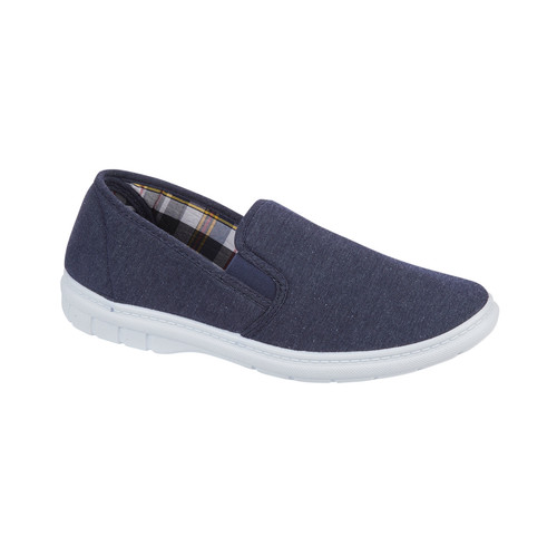 Mens wide fit canvas - fit, shoes