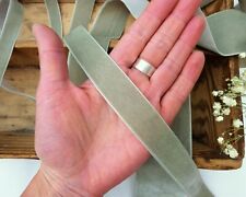 Sage green velvet ribbon