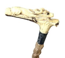 Vintage Antique Carved Antler