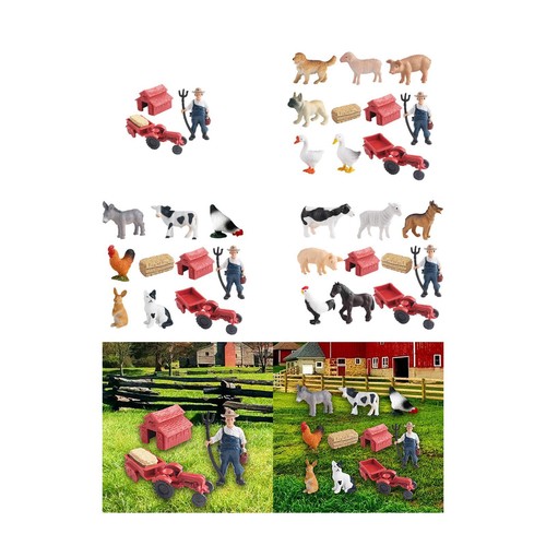 Mini barn farm toys playset - farm,