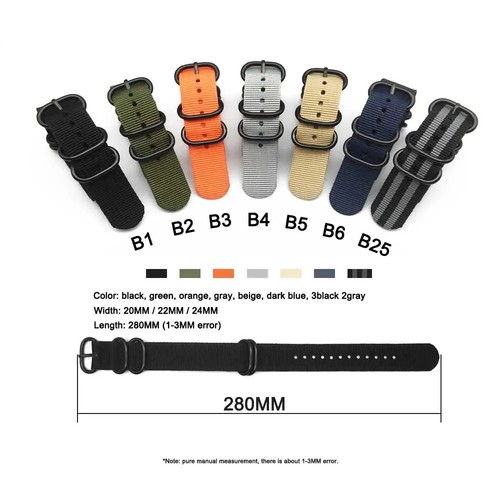 Zulu nato watch strap nylon - watch,