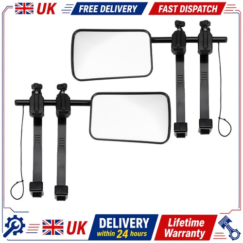 Flat caravan towing mirrors - flat,