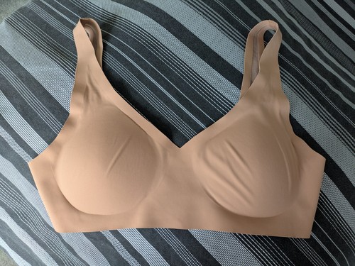 Etam soft bra beige - bra, in