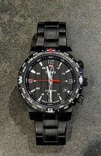 TIMEX Mens Watch with Compass - Black with Metal Bracelet - T2P288