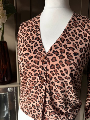 Zara leopard print cardigan - print, uk