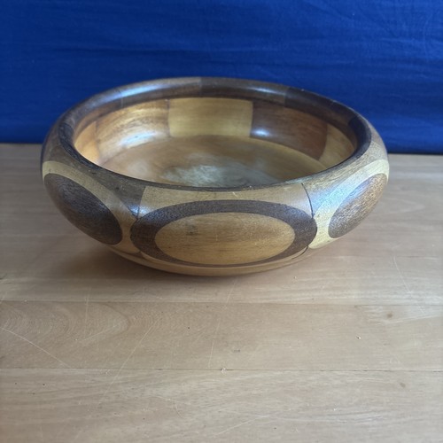 Large vintage wooden bowl - large,