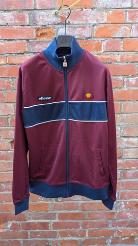Ellesse track top burgundy - ellesse,