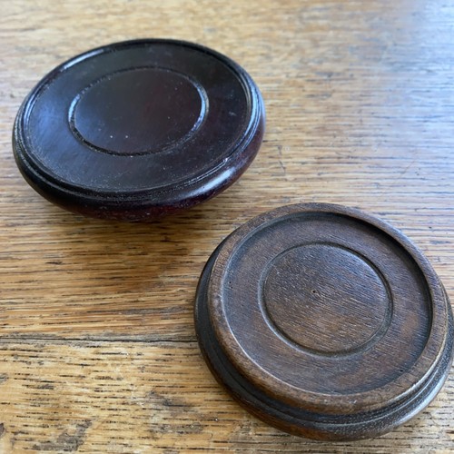 Wooden display stands pair - stands,