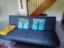  3 Seater Fabric Sofa Bed – Charcoal