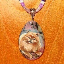 Pomeranian pendant POM POM DOG