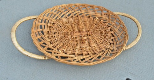 Vintage tray round - round, with