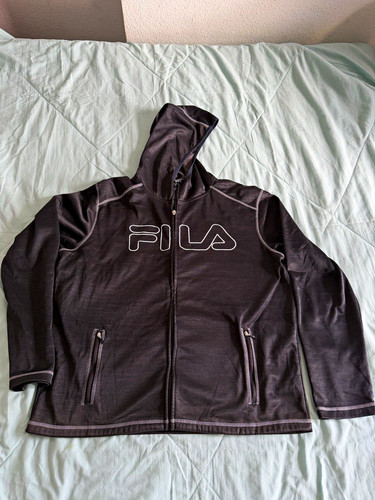 Fila grey full zip hooded - full,