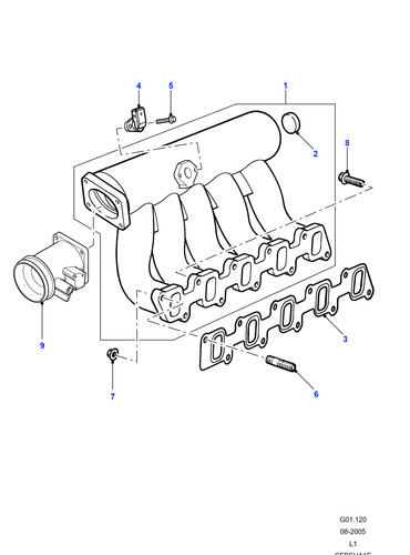 Land rover inlet manifold - land,
