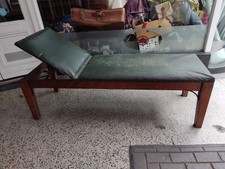 Antique Victorian / Edwardian Medical Doctors Examination Couch Table Bench.