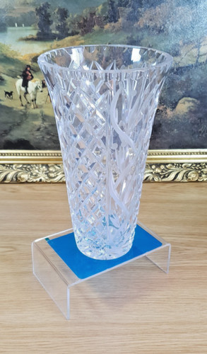 Tall lead crystal vase - tall,