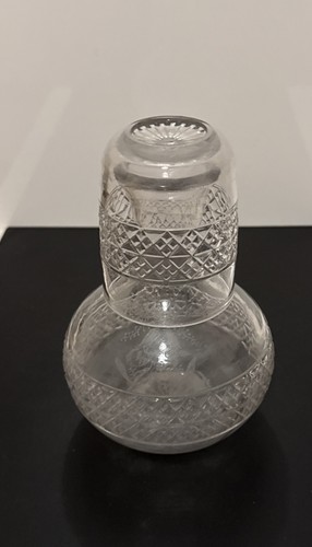 Vtg hand made glass - glass, carafe