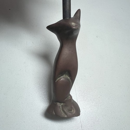 Brass fox damper hook - brass,