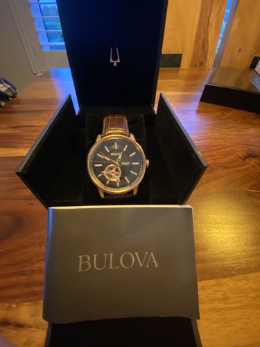 Bulova classic open - open, heart