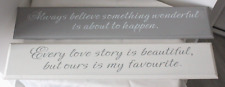 WOOD PLAQUE ,HANGING,CHOICE OF TWO   WITH INSPIRATIONAL SAYINGS,