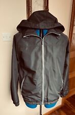 Men's Size L Grey Brown Zip Up Hooded Jacket 'Jeep'