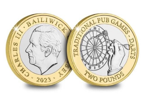 Jersey two pound coin darts - jersey,