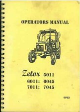 Zetor Tractor 5011 6011 6045