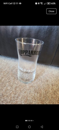Kopparberg cider pint glass - cider,