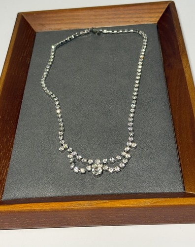 Vintage necklace silver tone - vintage,