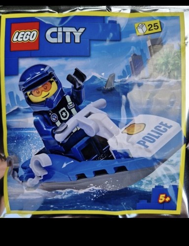 Lego city policeman with - city., jet