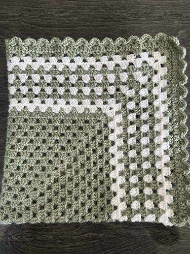 Hand knitted crocheted baby - knitted,