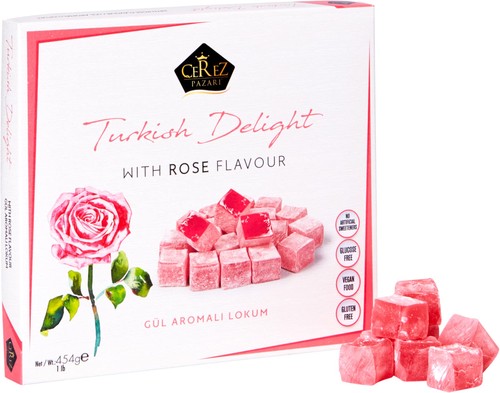 Turkish delight with - delight, rose