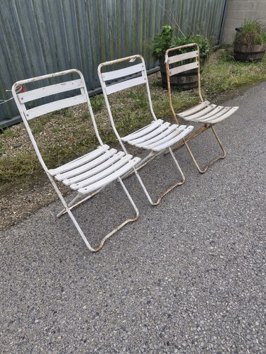 Vintage french folding garden - french,