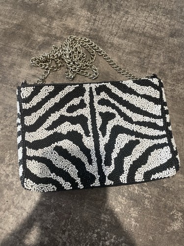 Topshop black white beaded - topshop, &