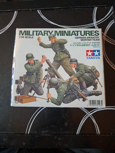 Tamiya german infantry mortar - german,