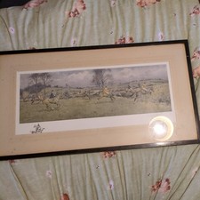 J A Stewart Hunting  Scene , The Haythrop Hunt, signed Artist proof