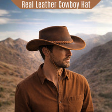 Geniune Leather Brown Cowboy