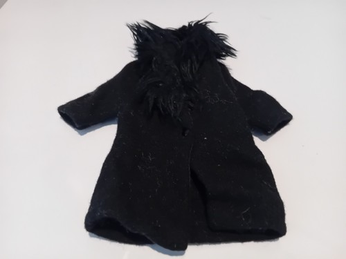 Vintage sindy black fur coat - fur,