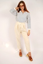 90s Silk Trousers (8) cream