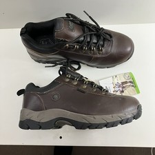 Cotton Traders Brown Leather Waterproof Walking Boots Hiking Shoes UK 6 NEW