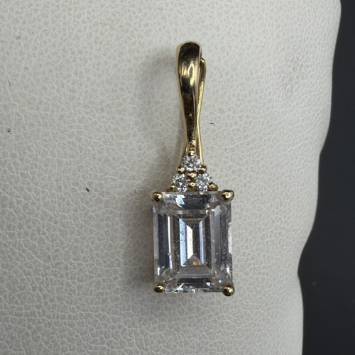 14ct gold cubic zirconia and - cubic,