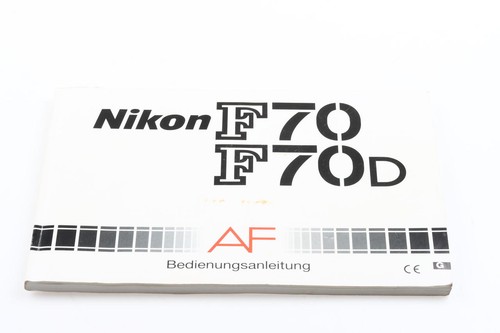 Nikon f70 f70d manual - nikon,