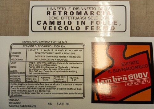 Lambro 600v set - 600v, running