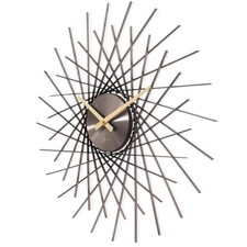 Acctim Metal Quartz Battery Spoke Wall Clock 49cm Lohre 29533  - SCRUFFY BOX