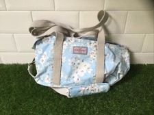 Cath Kidston pale blue with floral pattern day bag.
