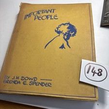 Important people. With pen pictures by Benda E.Spender.1 933 