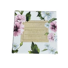 New Stella Picciotto .925 Sterling Silver Teal Blue Round Stones Necklace 16+2